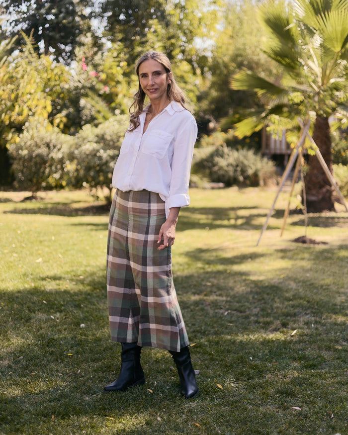 Falda Tartan Verde