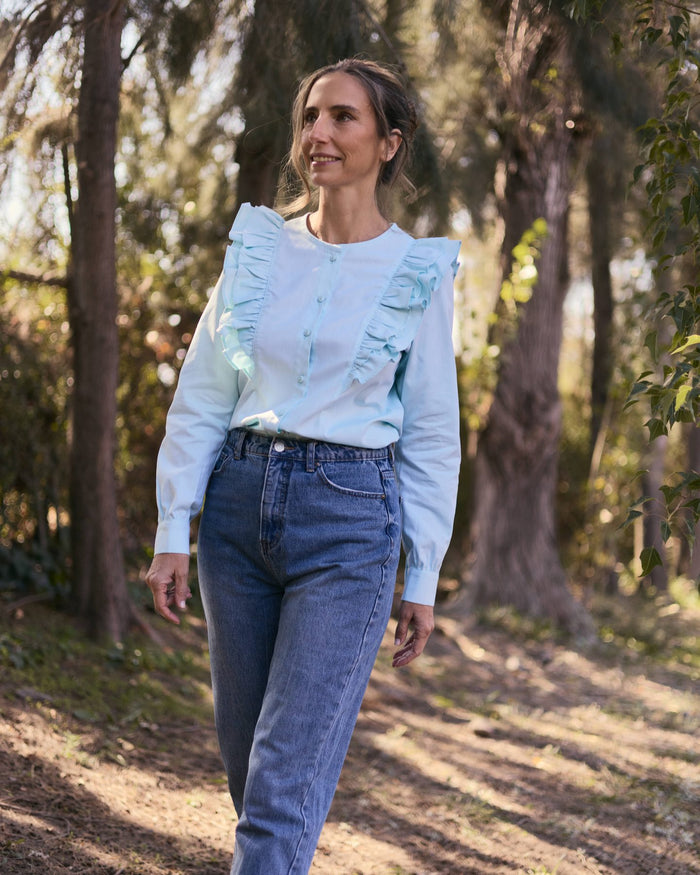 Blusa Orla Turquesa